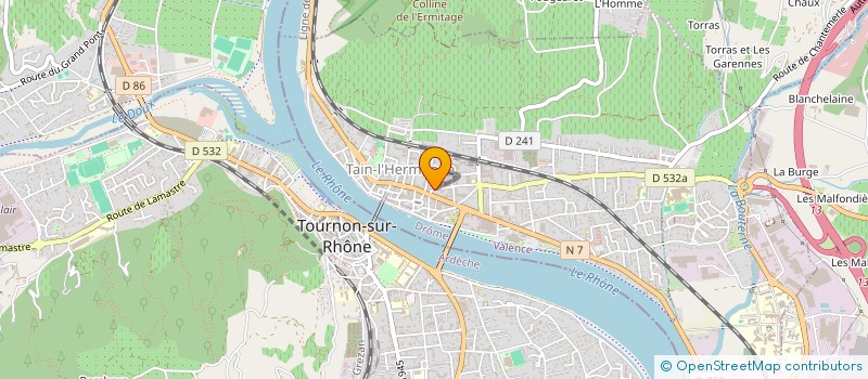 localisation de l'entreprise MADAME LUCIE BOURGEAT  TAIN-L'HERMITAGE