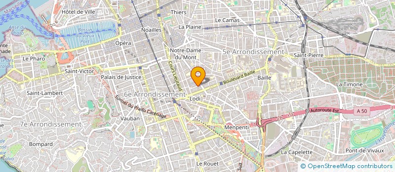 localisation de l'entreprise MADAME LUCIE BOURGEOIS VINET  MARSEILLE