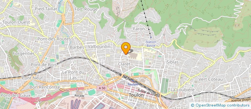 localisation de l'entreprise MADAME LUCIE BOURGUERE  TOULON