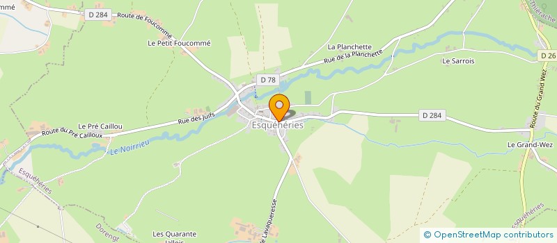 localisation de l'entreprise MADAME LUCIE BOURLAT  ESQUEHERIES