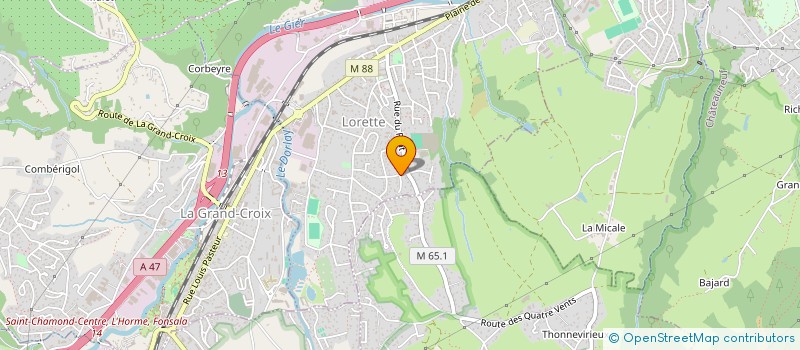 localisation de l'entreprise MADAME LUCIE BOUVARD  LORETTE