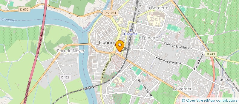 localisation de l'entreprise MADAME LUCIE BRIN  LIBOURNE