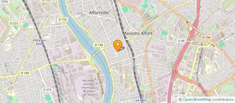 localisation de l'entreprise MADAME LUCIE BROSSARD à ALFORTVILLE