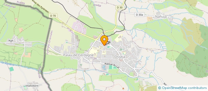 localisation de l'entreprise MADAME LUCIE BRUD HEBRARD  OSSEJA