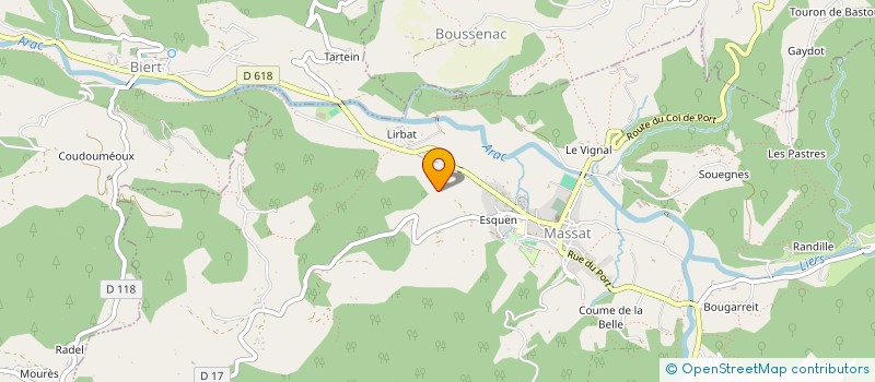 localisation de l'entreprise MADAME LUCIE BRUNEAU à MASSAT