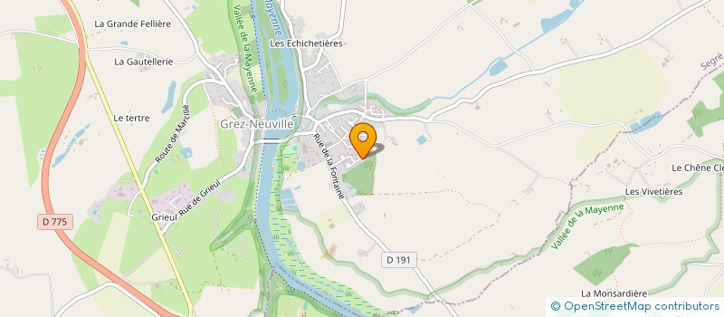 localisation de l'entreprise MADAME LUCIE BRUNEAUX DE LA SALLE  GREZ-NEUVILLE