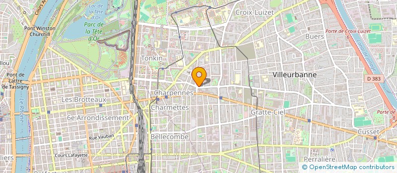 localisation de l'entreprise MADAME LUCIE BUCHERE  VILLEURBANNE