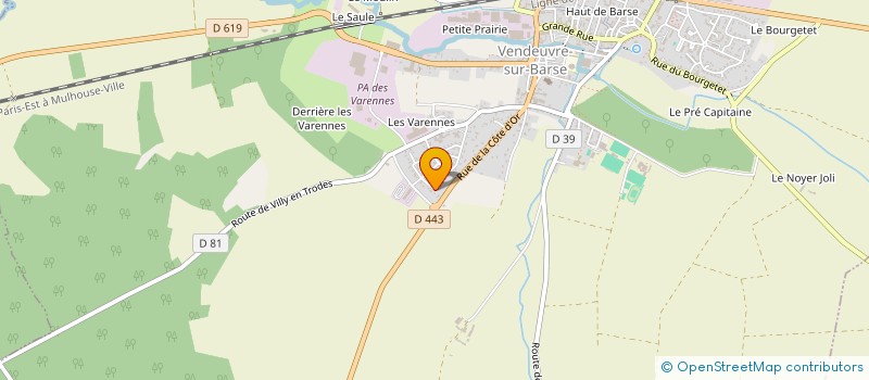 localisation de l'entreprise MADAME LUCIE BUECHER  VENDEUVRE-SUR-BARSE