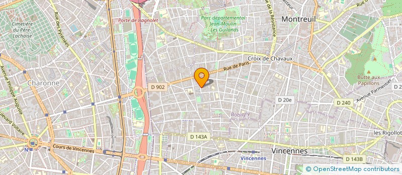 localisation de l'entreprise MADAME LUCIE BUFFAVAND à MONTREUIL