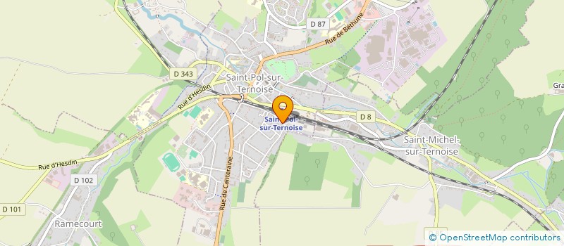 localisation de l'entreprise MADAME LUCIE CAENES  SAINT-POL-SUR-TERNOISE