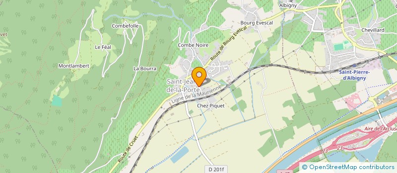 localisation de l'entreprise MADAME LUCIE CAILLOD  SAINT-JEAN-DE-LA-PORTE