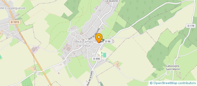 localisation de l'entreprise MADAME LUCIE CALOIN  BEAUCAMPS-LE-VIEUX