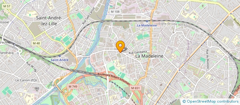 localisation de l'entreprise MADAME LUCIE CAMBRAI à LA MADELEINE