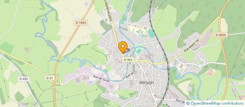 localisation de l'entreprise MADAME LUCIE CAMUSET  HIRSON