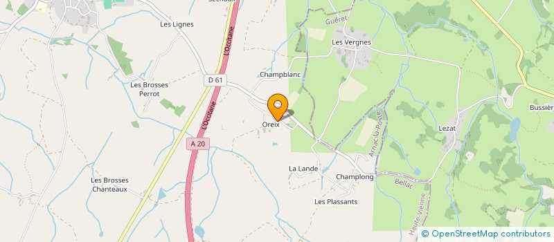 localisation de l'entreprise MADAME LUCIE CARIOT  ARNAC-LA-POSTE