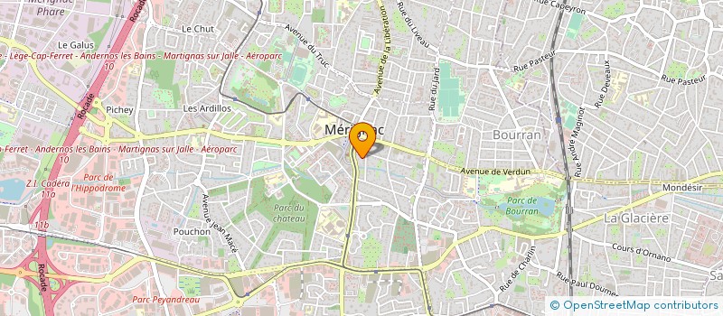 localisation de l'entreprise MADAME LUCIE CARON  MERIGNAC