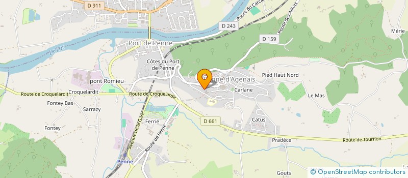 localisation de l'entreprise MADAME LUCIE CARQUIL  PENNE-D'AGENAIS