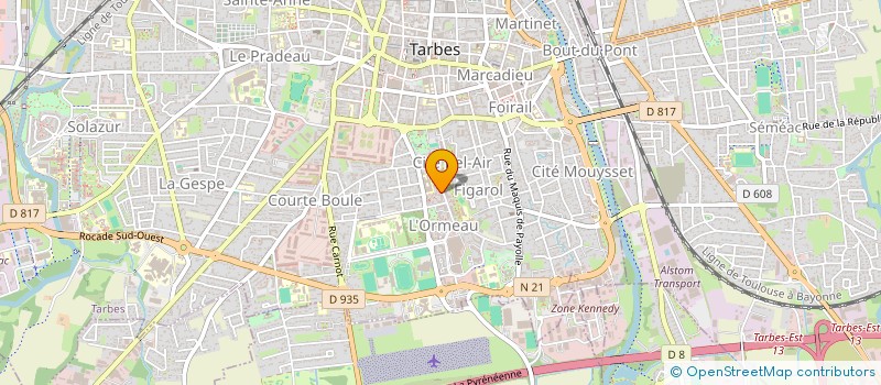 localisation de l'entreprise MADAME LUCIE CARRERE  TARBES