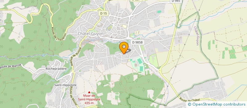 localisation de l'entreprise MADAME LUCIE CARRUS  CHATEL-GUYON