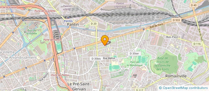 localisation de l'entreprise MADAME LUCIE CASAMITJANA  PANTIN