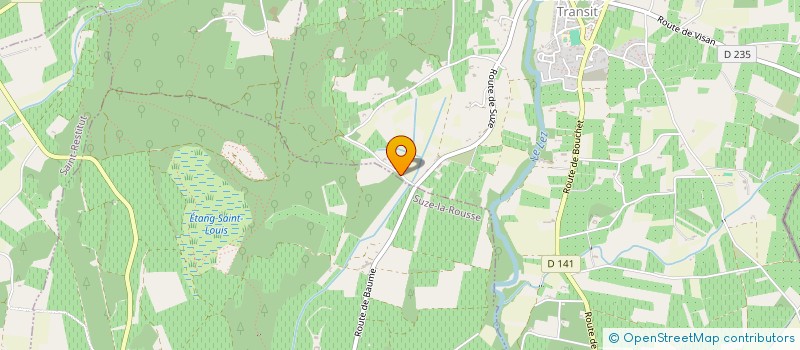 localisation de l'entreprise MADAME LUCIE CATHERINE BELLEMENT  LA BAUME-DE-TRANSIT