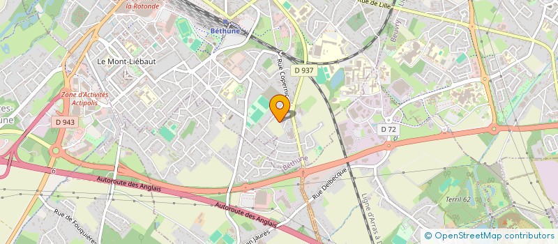 localisation de l'entreprise MADAME LUCIE CATOUILLART  BETHUNE