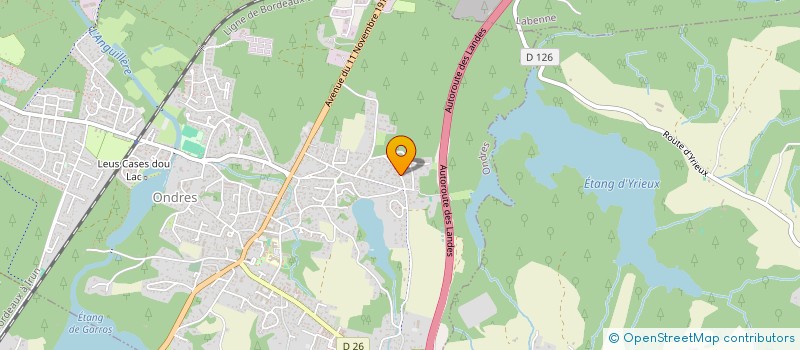 localisation de l'entreprise MADAME LUCIE CHAMPVERT  ONDRES