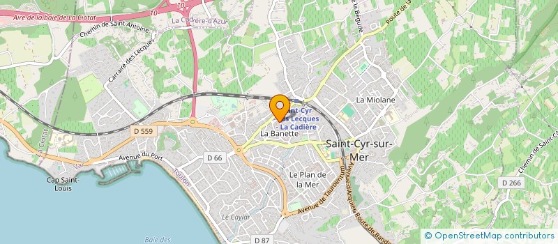 localisation de l'entreprise MADAME LUCIE CHAPARD à SAINT-CYR-SUR-MER