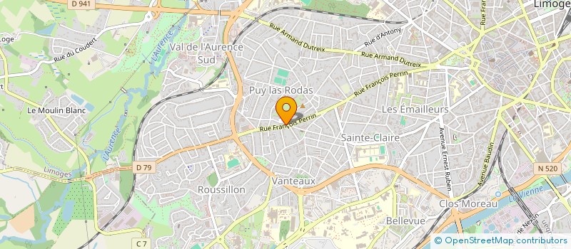 localisation de l'entreprise MADAME LUCIE CHARTROUX à LIMOGES