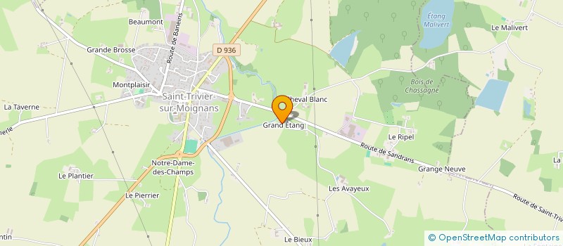 localisation de l'entreprise MADAME LUCIE CHARVIN  SAINT-TRIVIER-SUR-MOIGNANS