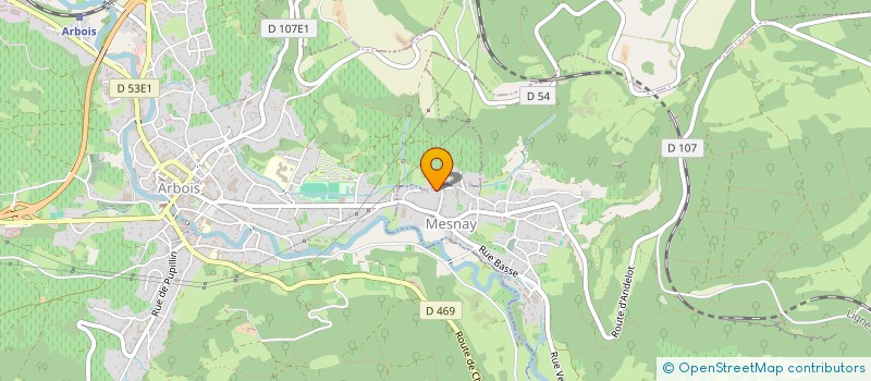 localisation de l'entreprise MADAME LUCIE CHAUDAT  ARBOIS