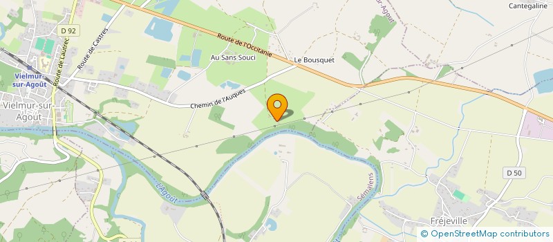 localisation de l'entreprise MADAME LUCIE CHAUDESAIGUES  VIELMUR-SUR-AGOUT