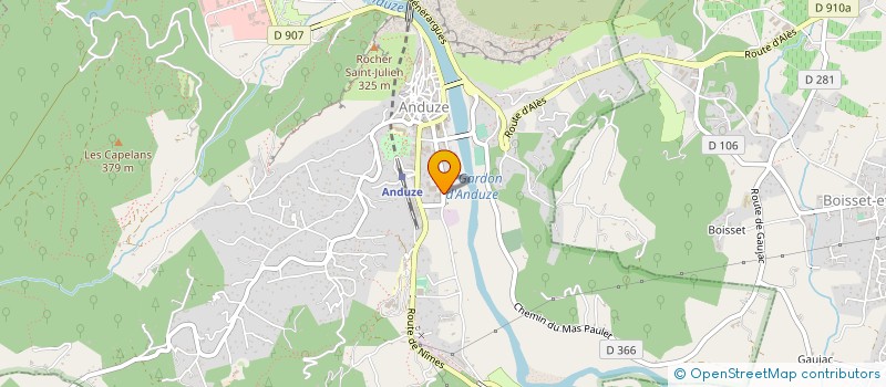 localisation de l'entreprise MADAME LUCIE CHAUVENET  ANDUZE