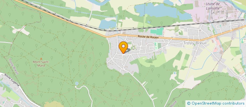 localisation de l'entreprise MADAME LUCIE CHEVALLIER  TROSLY-BREUIL