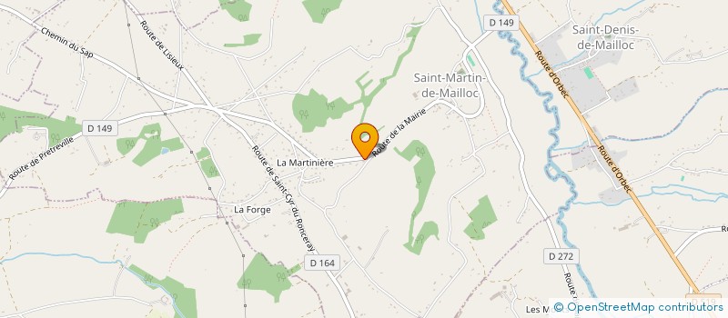 localisation de l'entreprise MADAME LUCIE CHOMAUD  SAINT-MARTIN-DE-MAILLOC