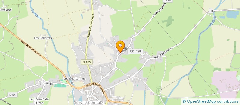 localisation de l'entreprise MADAME LUCIE CHOUVELON à SURY-LE-COMTAL