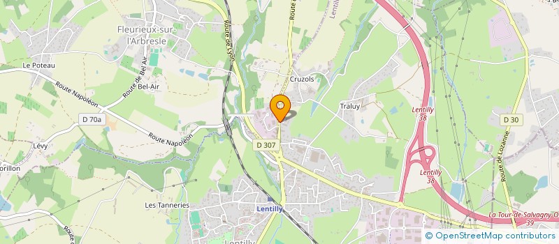 localisation de l'entreprise MADAME LUCIE CHRISTMANN  LENTILLY