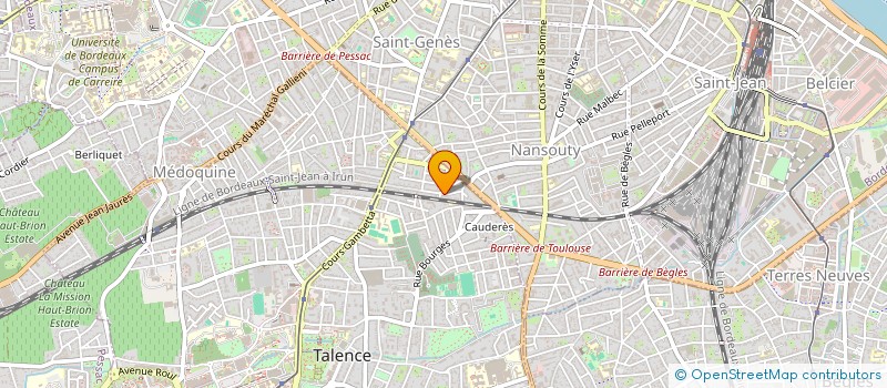 localisation de l'entreprise MADAME LUCIE CLAIRAMBAULT  TALENCE