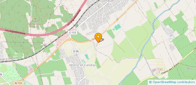 localisation de l'entreprise MADAME LUCIE COURVOISIER  UCHAUD