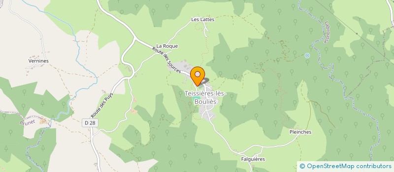 localisation de l'entreprise MADAME LUCIE COUSSAIN à TEISSIERES-LES-BOULIES