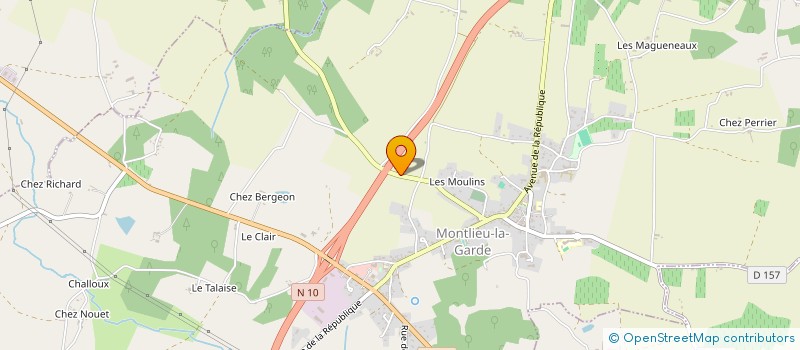 localisation de l'entreprise MADAME LUCIE COUSTE  BUSSAC-FORET