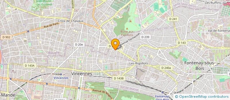 localisation de l'entreprise MADAME LUCIE COUTAUDIER à FONTENAY-SOUS-BOIS