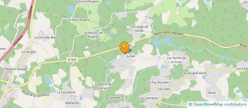 localisation de l'entreprise MADAME LUCIE COUVIDOUX  AMBAZAC