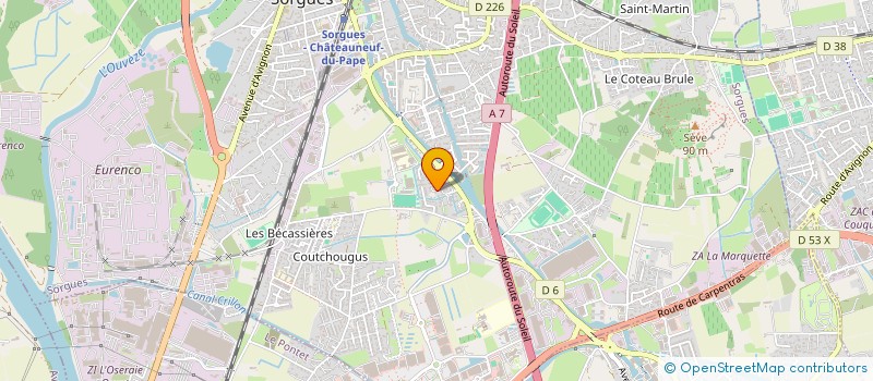 localisation de l'entreprise MADAME LUCIE CRESTANI  SORGUES