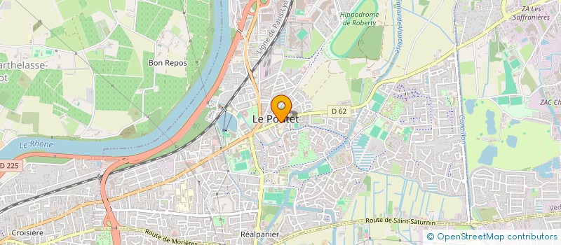 localisation de l'entreprise MADAME LUCIE CRITIN  LE PONTET