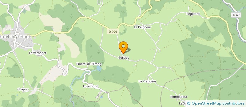 localisation de l'entreprise MADAME LUCIE CROSNIER  LE VERNET-CHAMEANE