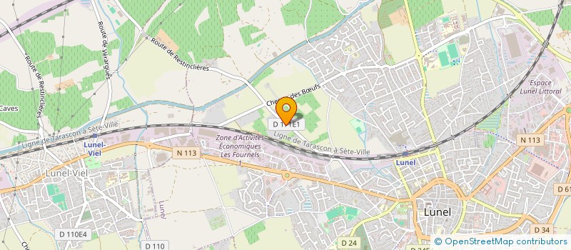 localisation de l'entreprise MADAME LUCIE CROZAT  LUNEL-VIEL