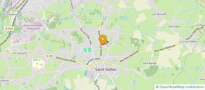 localisation de l'entreprise MADAME LUCIE CROZIER  SAINT-VALLIER