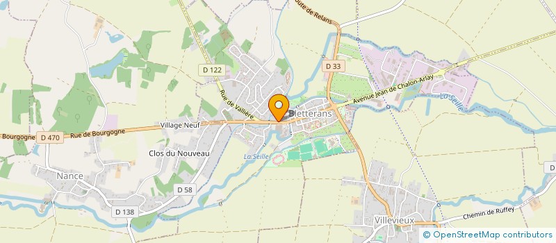 localisation de l'entreprise MADAME LUCIE CUENIN  BLETTERANS