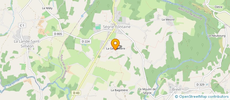 localisation de l'entreprise MADAME LUCIE CUISINIER à ATHIS-VAL DE ROUVRE
